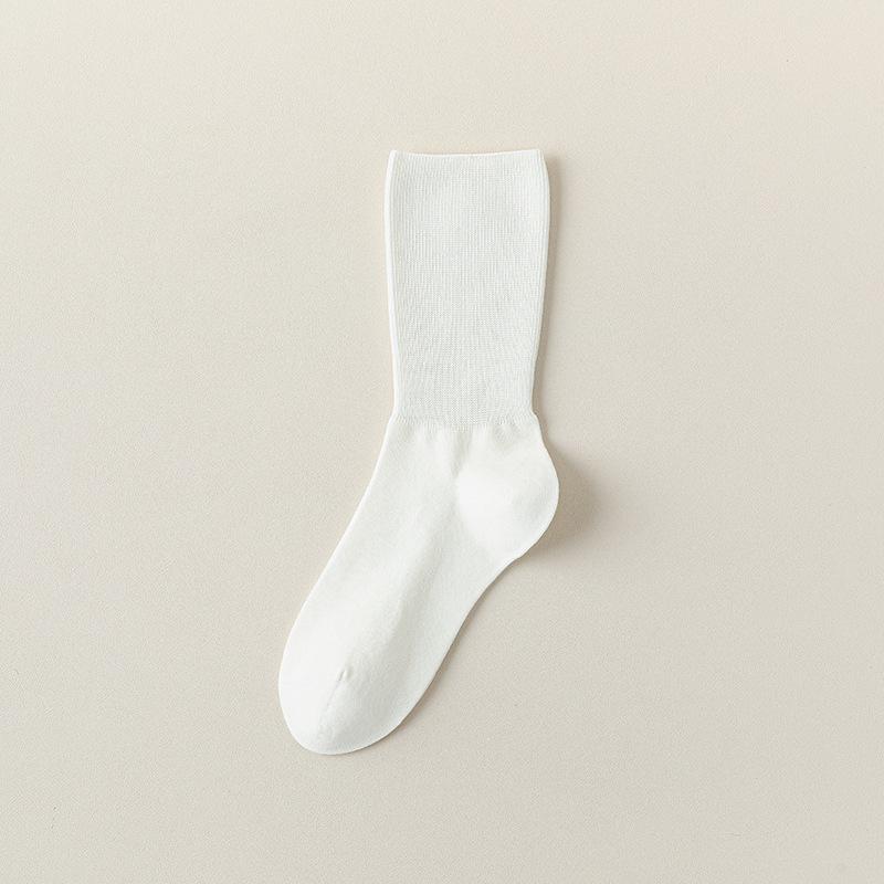 

Леди Весна и Осень Однотонные Бесшовные Дезодорирующие Широкие Носки-трубочки из хлопка 1 pair