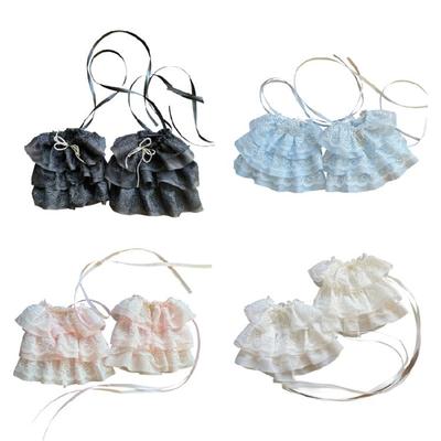 Eleganti Copribraccia in Pizzo Nostalgico Staccabili, Comodi da Indossare per Eventi con Abiti Eleganti e Servizi Fotografici