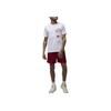 Jordan Brand Letter Print Pattern Ribbed Crew Neck Comfortable Short Sleeve T-Shirt Men T-Shirts White FN6027-100