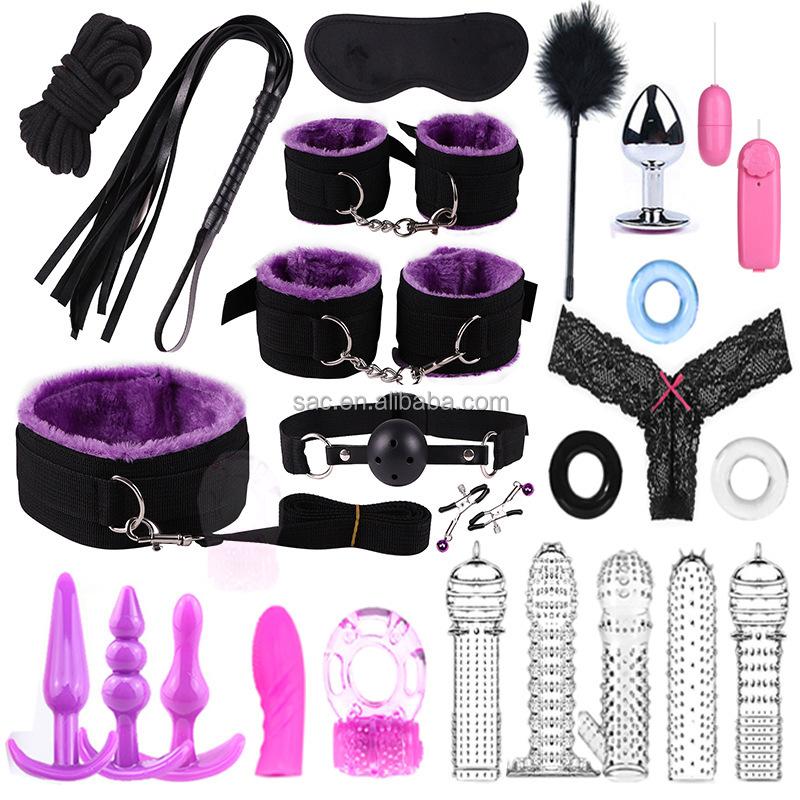 SacKnove 25/28/34 Piece BDSM Set Juguetes Sexuales Erotic Furniture Adult Couples Game Sex Toys Bondage Gear