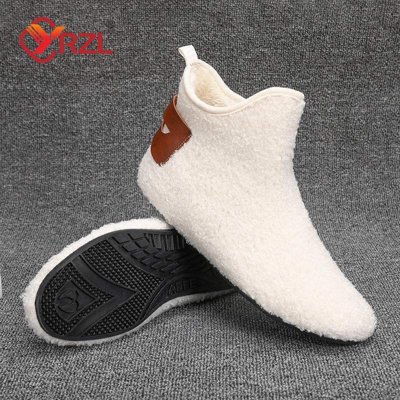 YRZL Men's Cotton Shoes Autumn Winter Home Shoe Light Soft Comfortable Man Loafers Shoes Warm Anti-skid High Quality Men Shoes