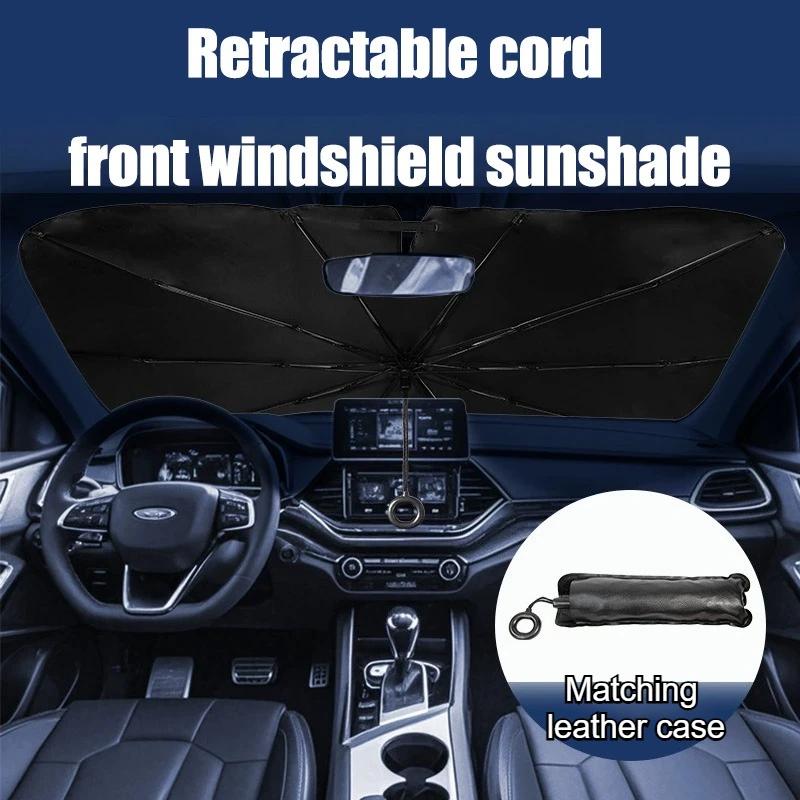Car Sunshade Umbrella Windshield Sun Shade Parasol Summer Interior Shading Protector Protection Accessories