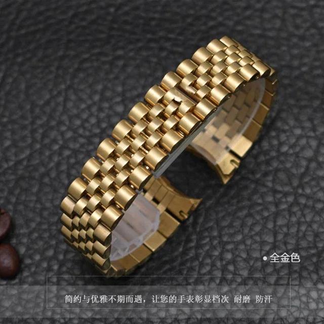 Watchbands For Rolex DATEJUST DAY-DATE OYSTERPERTUAL DATE Stainless Steel Watch Accessories Strap 17mm 20mm 21mm Watch Bracelet