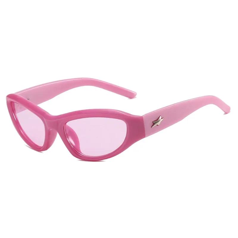 Star Y2K Sports Gafas De Sol New Fashion Cool Design Glasses Punk Special Men Women Street Photo Shade Sunglasses