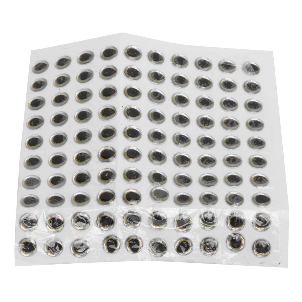 Fishing Lure Eye Epoxy Drop Plastic 3D Realistic Fishing Eyes for Making Fishing Bait6mm