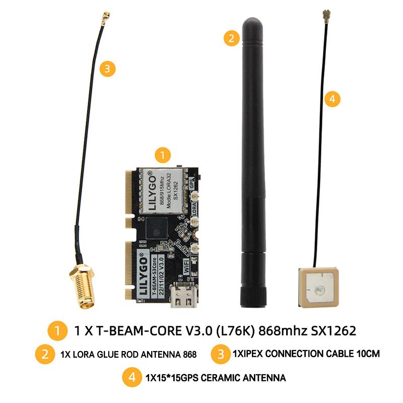 1Set Wifi Bluetooth Wwireless Module Lilygo® T-Beam Esp32-S3+Lora+Gps+Oled+Imu+Pmu Development Board