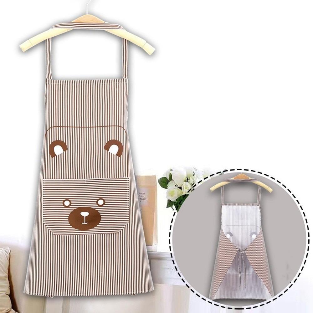 Waterproof Kitchen Cooking Apron Oil-proof Oxford Cloth Hand-wiping Apron Breathable Sleeveless Apron for Catering and Baking