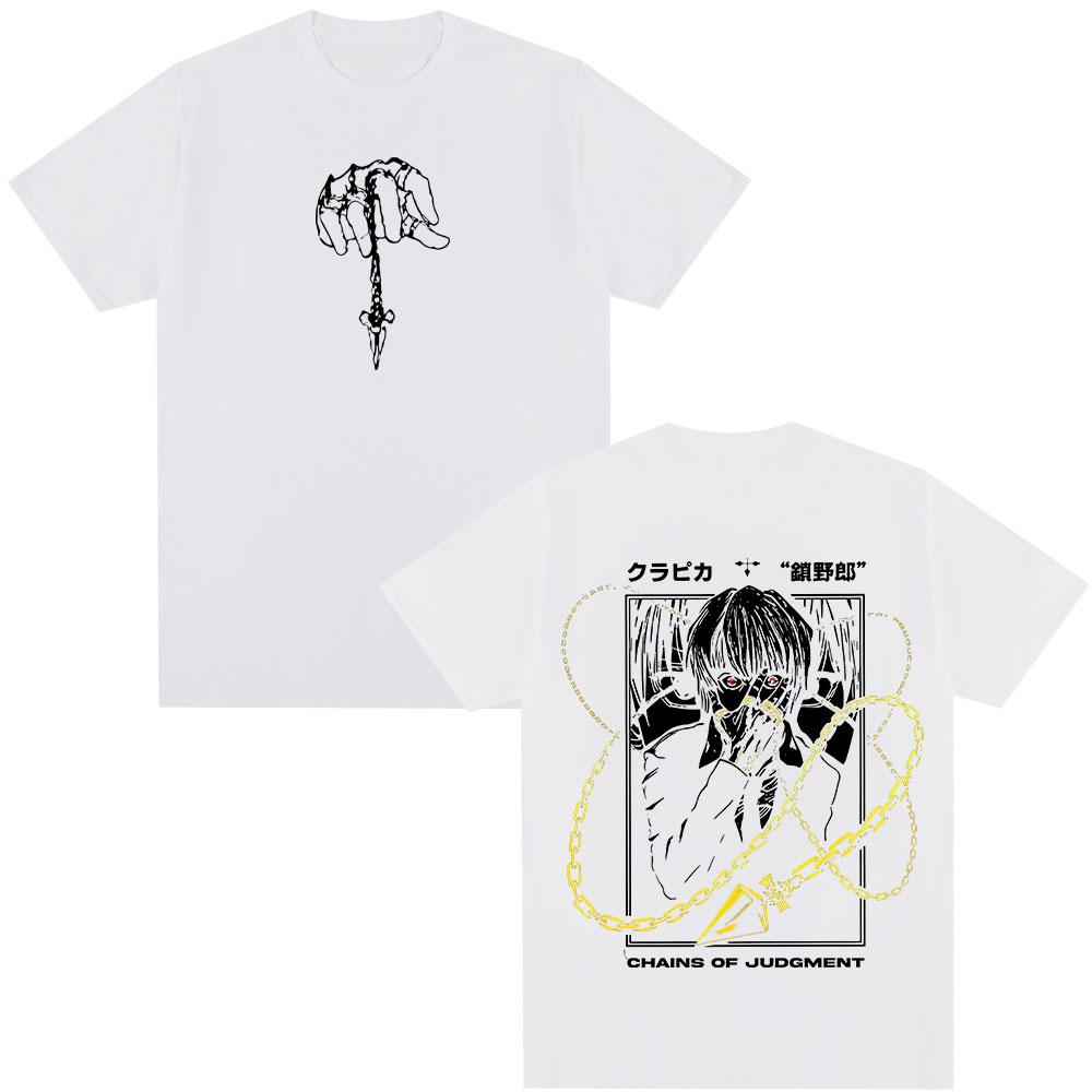 

Hunter x Hunter Killua Zoldyck Chain of JudgUnisext Back Print Graphic TShirtAnime StreetwearCotton Oversized Tee for Daily Wear M