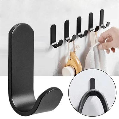 3Pcs Self Adhesive Hooks Heavy Duty Wall Hooks Waterproof Sticky Hooks for Hanging Bathroom Towels Keys Coat Bag