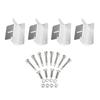 4pcs Practical Sturdy Aluminum Alloy Solars Panel Mounting Set Accessory for Campers and Boats Off Grids Applications