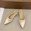 Shallow Pointed Shoes Women's New Models with Skirts, One Pedal, Lazy Shoes, Low Heels, Fashion Shoes