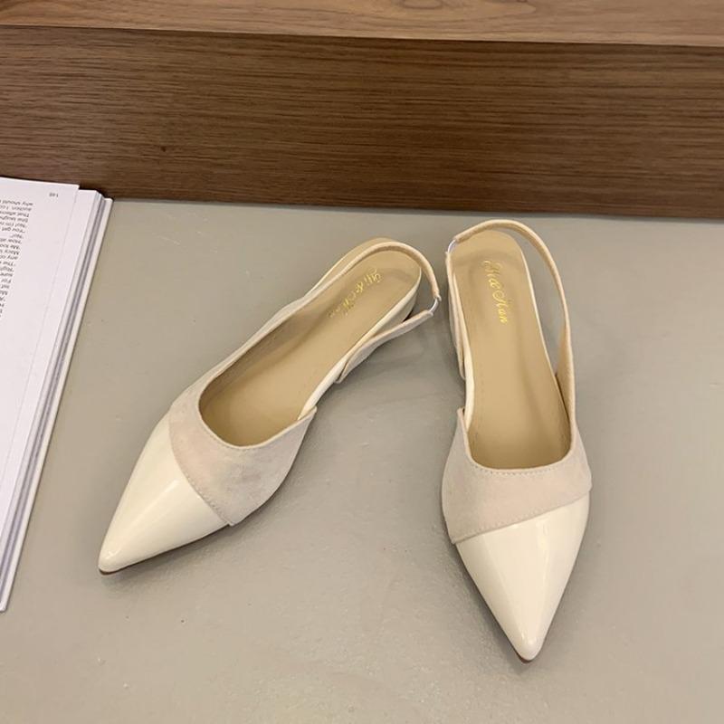 Shallow Pointed Shoes Women's New Models with Skirts, One Pedal, Lazy Shoes, Low Heels, Fashion Shoes