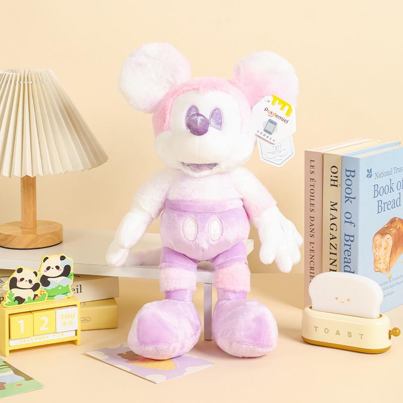 Disney Authentic Colorful Macaron Mickey Mouse Sparkling Water Series Plush Toy Pendant