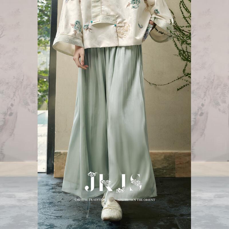 

JK&JS Flowy High-Waisted Wide-Leg Summer Pants M