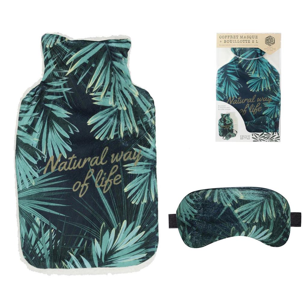 Les Trésors De Lily [Q3843] - Bouillotte & masque 'Jungle' (Natural way of life) - 34. 5x21x4. 5 (2L)