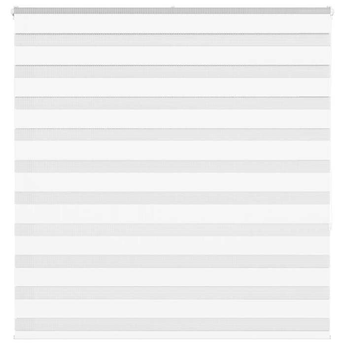 VidaXL Store zèbre blanc 145x150 cm largeur du tissu 140,9cm polyester, store à enrouleur zébré, store zébré pour fenêtre, 4014764