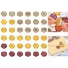 10Pcs Embossed Seal Stickers Adhesive Seal Decals for Wedding Invitations, Envelope, Birthday Valentines Christmas Card