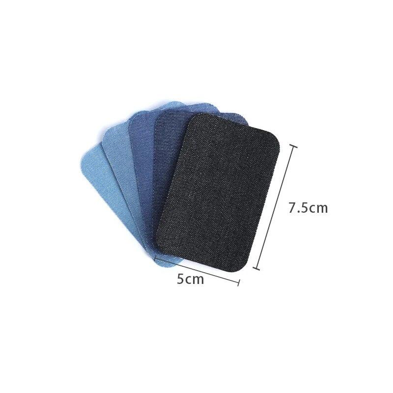 5~25Pcs Denim Iron-on Patches Repair Kit 100% Cotton Strongest Glue For Jeans and Clothing Inside&Outside Repair and Decoration