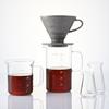 HARIO Beaker Server & Dripper Set, Crafts Science, 600ml Capacity, 1-4 Cups, Made in Japan, BVD-3012-GR, Gray