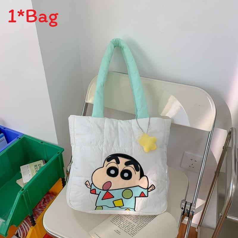 Cute Bunny Canvas Tote Bag With Magnetic Closure For Daily Use And Students