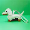 Dachshund Pendant Leather Bag Charm - Cute Cartoon Ornament