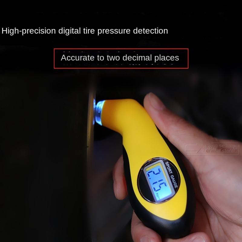 Przenośny cyfrowy miernik ciśnienia powietrza w oponach LCD Narzędzie do pomiaru bezpieczeństwa samochodu Ręczny miernik ciśnienia w oponach