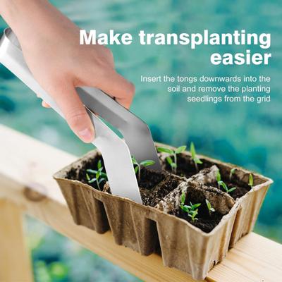 Pinze da trapianto da giardino Antiruggine Resistenti alla corrosione Manico liscio Ampiamente utilizzate Pinze per trapianto piante da giardinaggio