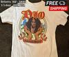 Vintage 80. léta Dio Sacred Heart Kapela Tričko 1985 Koncertní turné tričko Velikost S2XL Unisex Tričko
