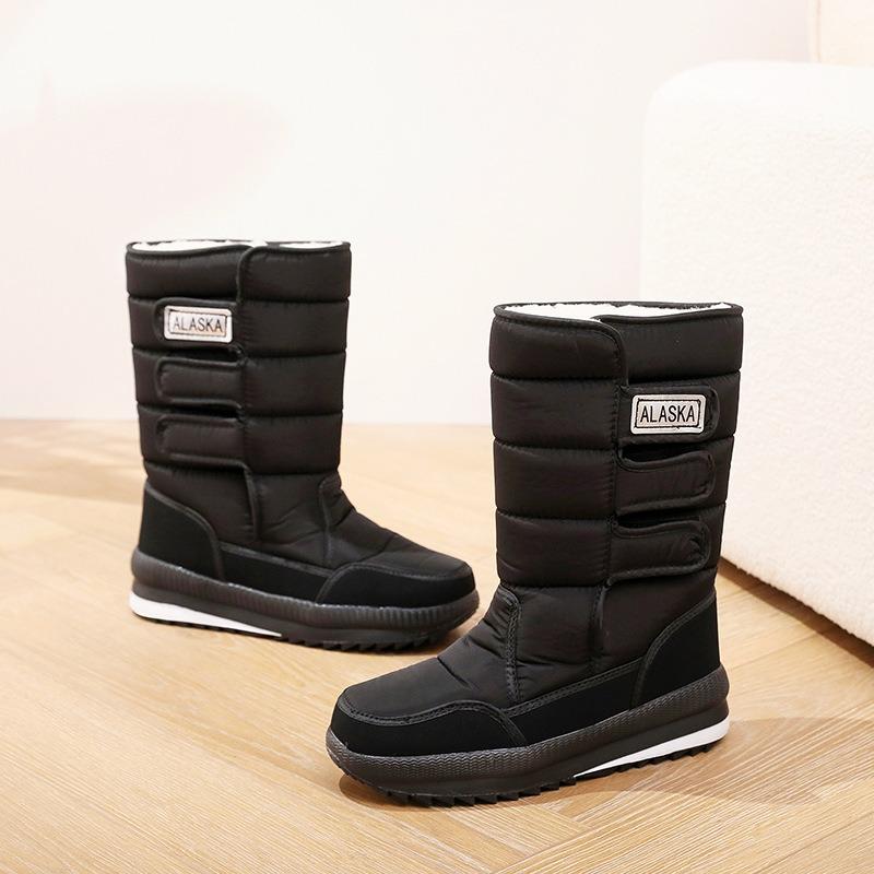 Winter neue Fleece warme Schneestiefel für Männer und Frauen, große Baumwollschuhe, Schnee-Baumwolle dicke Sohlen, rutschfest und bequem