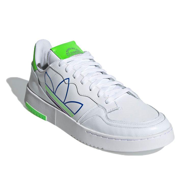 Adidas Originals Super Court Low Top Sneakers Unisex Sneakers White Green FX5707