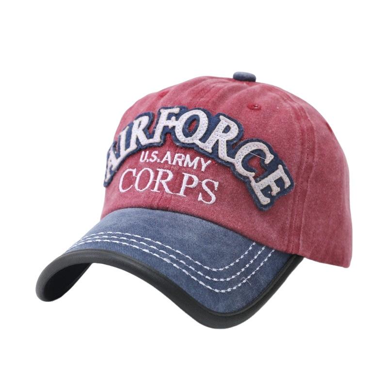 USA Cotton Baseball Cap Outdoor Sunshade Sunscreen Cap Female Cap Male Sports Sun Hat European and American Hat