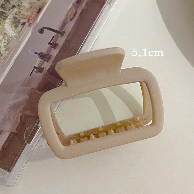 Square Small Grab Clip, Female Hair Grab, Back Of Head, Disc Hair Clip, Semi-Tie Hair Clip, Shark Clip, Headdress.