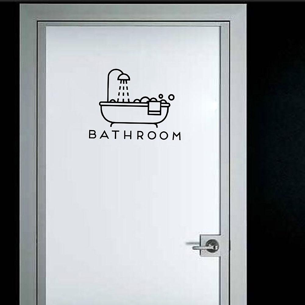 Cheap Wall Sticker Bathroom Bathtub Shower Door Wall Art Stickers