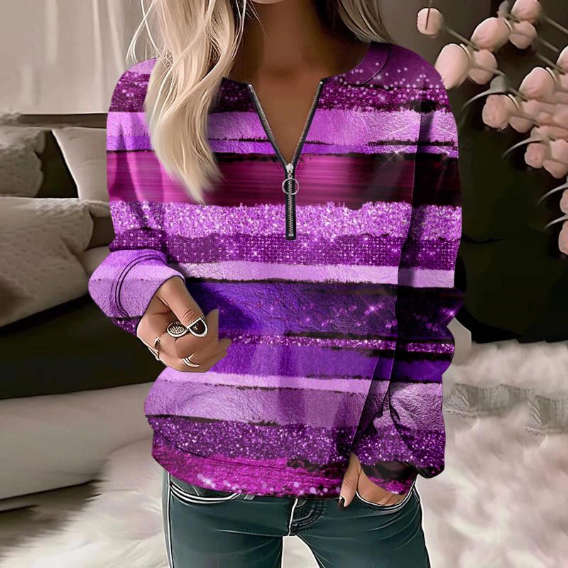 Fall Women's Sweatshirt Pullovers Basic O-Neck Zipper Yellow Red Blue Tie Street Long Sleeve Tops Autumn Casual Loose Sweatshirt
