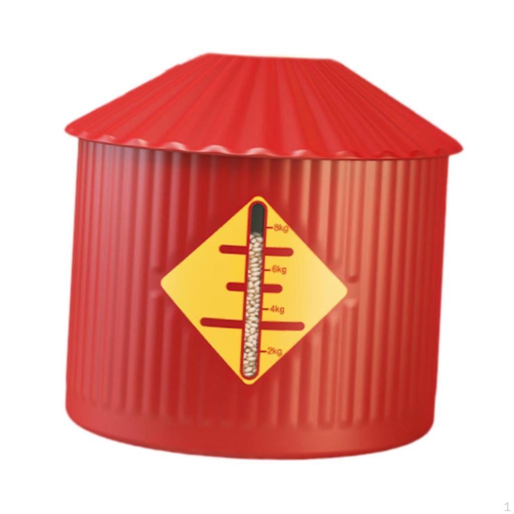 Food Container Rice Storage Bin Lightweight Airtight Grain Bucket for Flour Beans