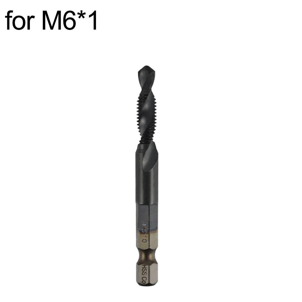 1pc High-Speed Steel Composite Tap For Wood Drilling 1/4inch Shank Composite Tap For M3-M10