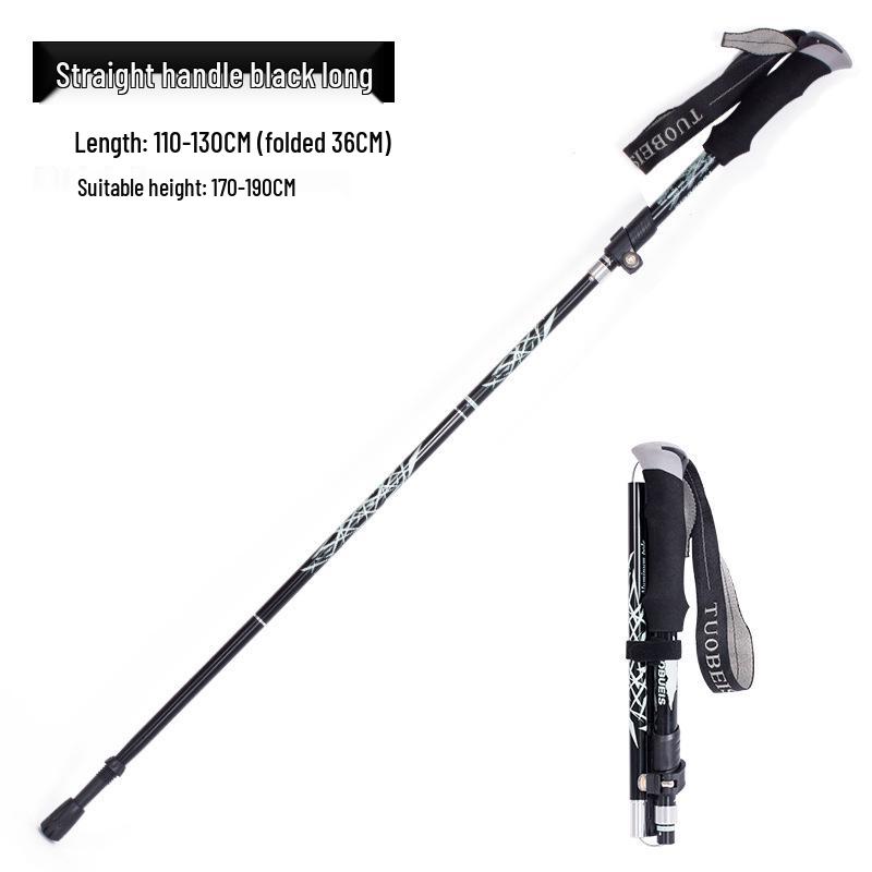 Ultralight Folding Aluminum Trekking Pole for Outdoor Hiking and Camping