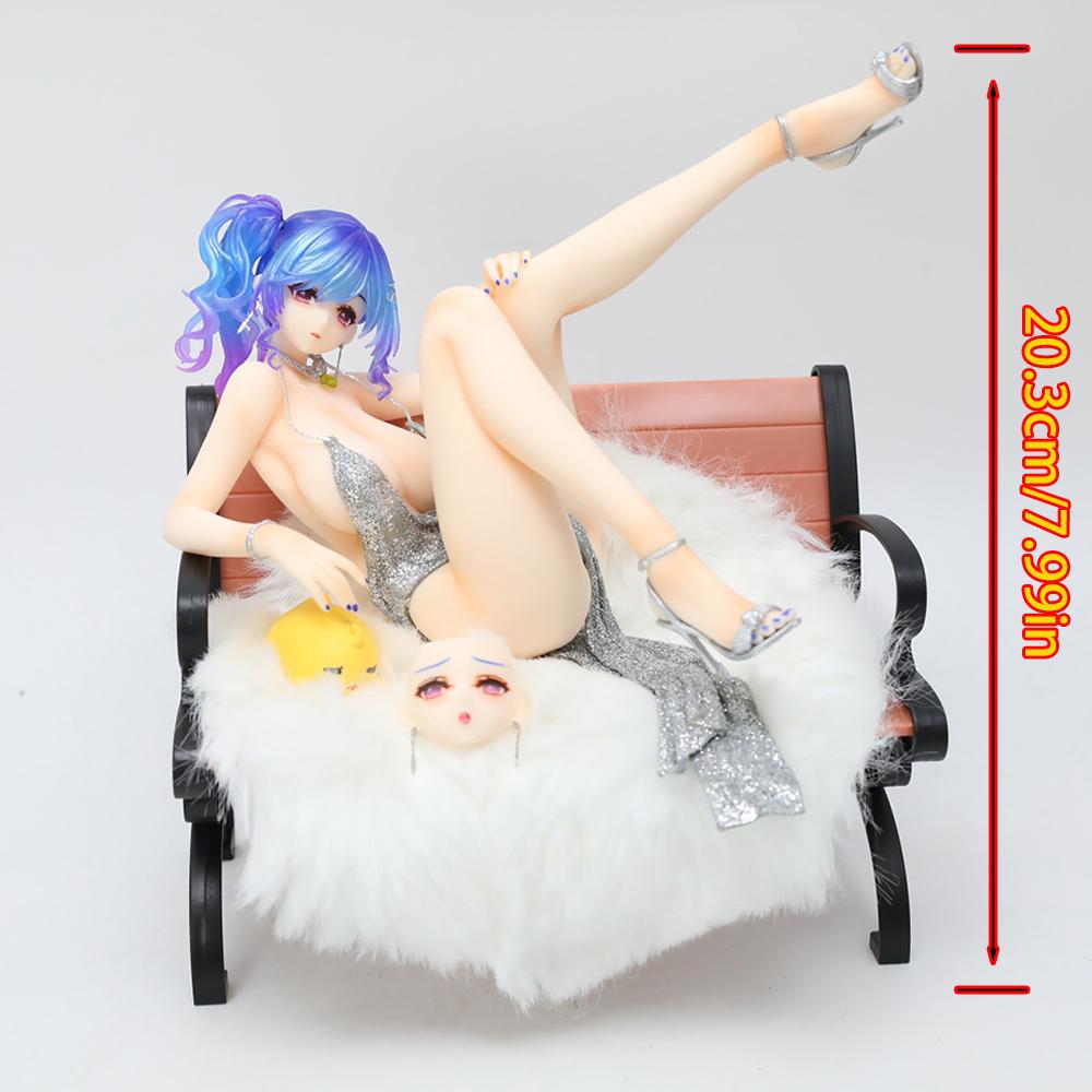 

21cm Azur Lane Anime Figure Lying on A Chair USS St. Louis PVC Action Figure Native 18 ± for Adult Collection Gift Model Toy