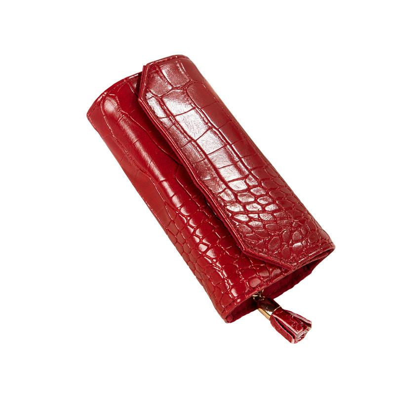 Jewelry Travel Organizer With Leather Material For Rings Earrings And Gift Use