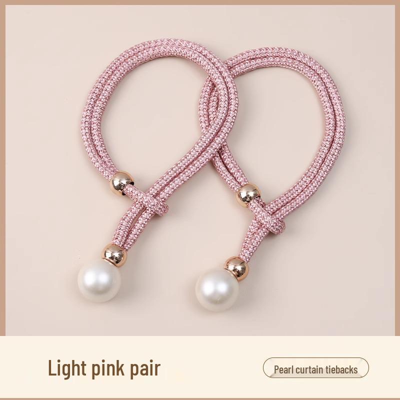 Pair of Luxury Sheer Curtain Tieback Buckles - Elegant Rope and Trim Accessories for Decoration