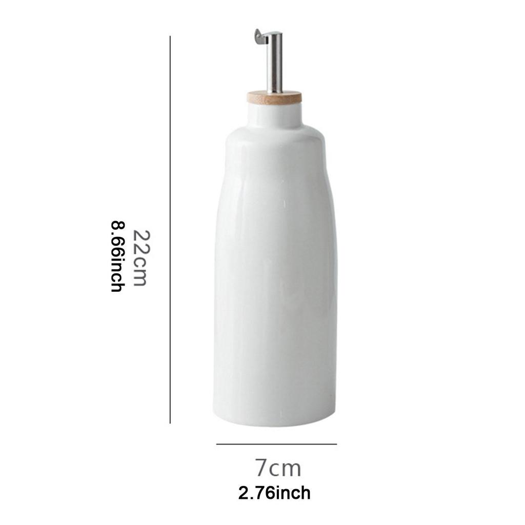 Olive Oil Dispenser Bottle Ceramic Oil Pot with Spout Portable Vinegar Dispenser Kitchen Oil Bottle for Kitchen Liquids Oil