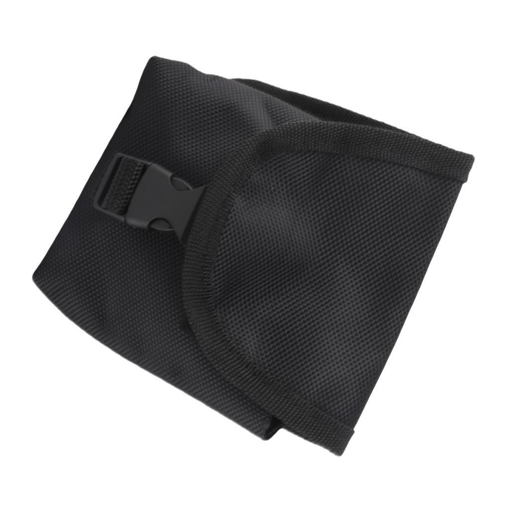Diving Weight Pocket Pack Oxford Cloth  Diving Spare Weight Storage Bag  with Quick Release Buckle Black Diving Weight Pocket
