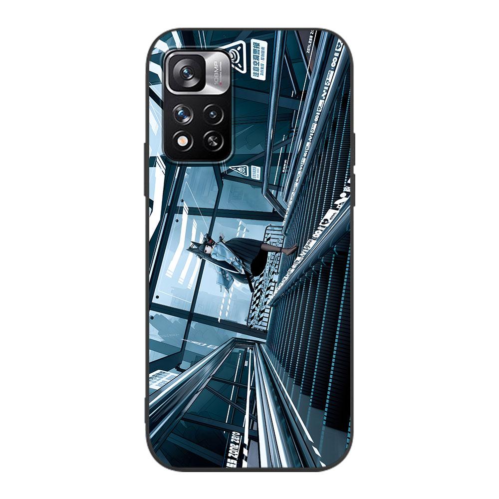 Hoshimi Miyabi Zenless Zone Zero Case for Xiaomi Redmi 10A 10C 9C 12C 9A 9i 10 12 9 Prime 9T K40 Pro Black Soft TPU Phone Cover