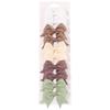 10PCS/Set 2.4Inches Solid Hair Bows With Hair Clips For Girls Headwear New Handmade Bowknot Barrettes Cute Kids Hair Accessories