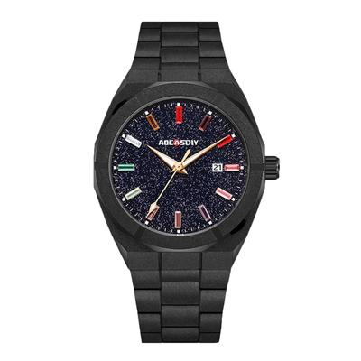 RORIOS Men's Waterproof Quartz Watch with Date Display, Popular Sparkle Design, Perfect for Work, Casual, Business, Commuting, Job Hunting, and