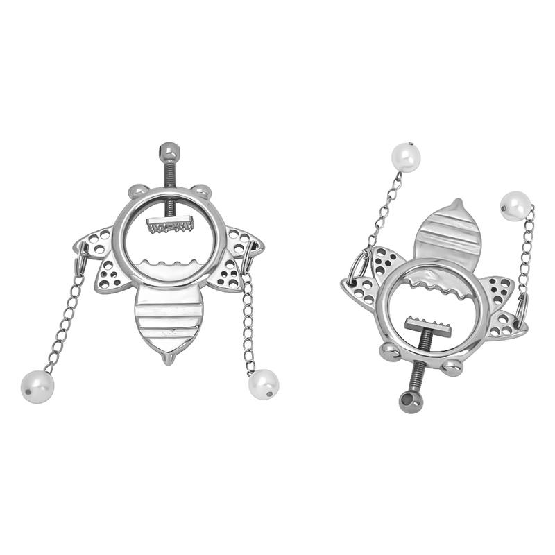 QKKQ Female Nipple Clamp Restricting Breast Clips Nipples Stimulator BDSM Toy Adults Game Masturbation Toys For Couple Foreplay