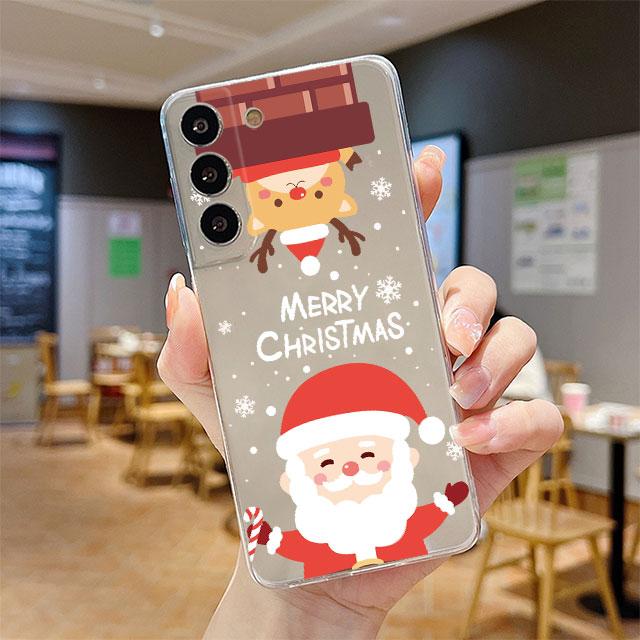 

Чехол-коробка Funda для Samsung Galaxy S22 S21 Ultra S20 FE Note 20 Ultra 8 9 10 Plus S21 FE S21 Ultra Merry Christmas Silicone Samsung S22 Ultra 5G