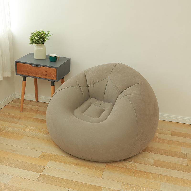 

Bean Bag Chairs Inflatable Camping Chairs Inflatable Lazy Sofa Blow up Chairs Folding Portable Inflatable Chair for Living Room сірий колір