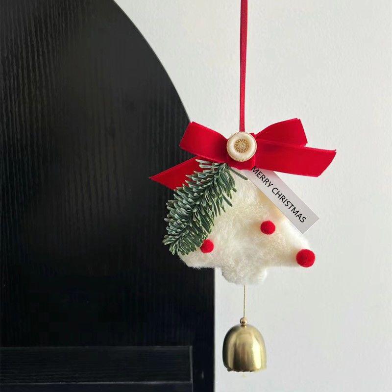 Christmas Home Decoration Plush Christmas Tree Decorate Bells Nordic Style Christmas Tree Decoration Xmas Hanging christmas Gift