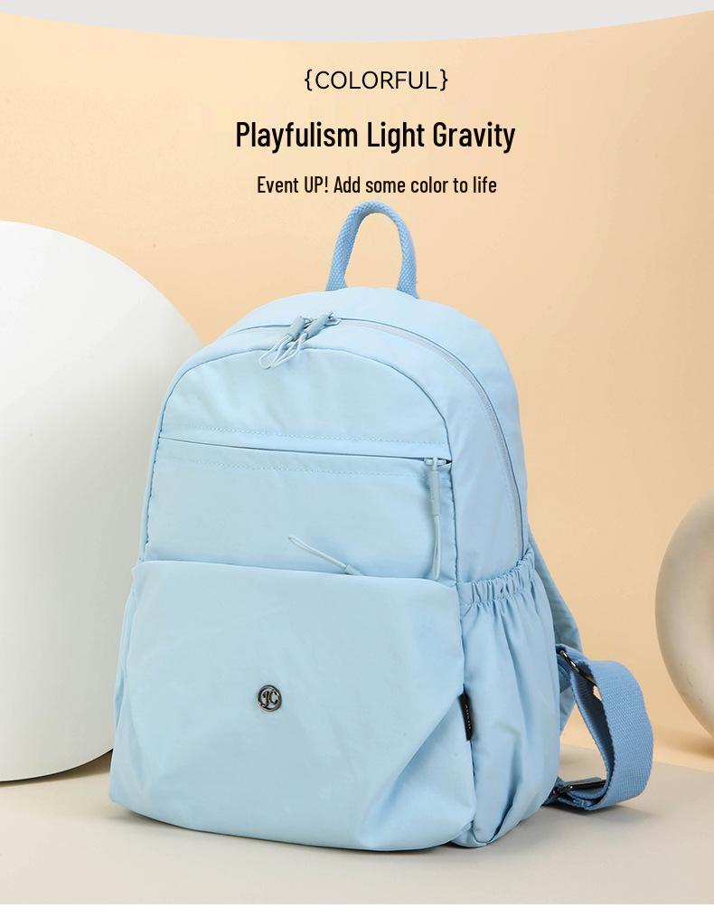 Macaron Color Backpack - Solid Candy Hues for Students